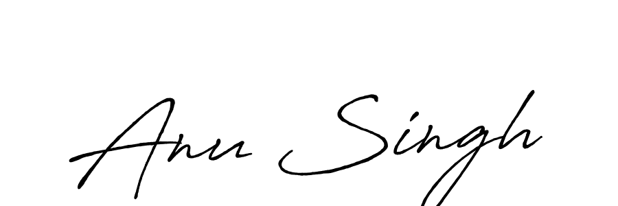 How to make Anu Singh signature? Antro_Vectra_Bolder is a professional autograph style. Create handwritten signature for Anu Singh name. Anu Singh signature style 7 images and pictures png