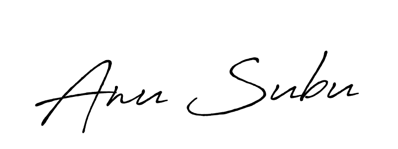 The best way (Antro_Vectra_Bolder) to make a short signature is to pick only two or three words in your name. The name Anu Subu include a total of six letters. For converting this name. Anu Subu signature style 7 images and pictures png