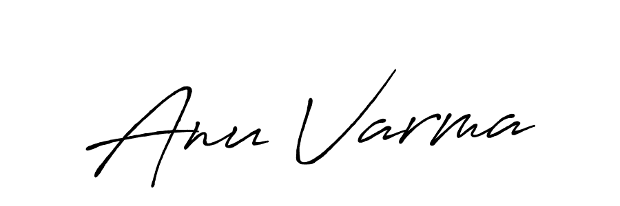You should practise on your own different ways (Antro_Vectra_Bolder) to write your name (Anu Varma) in signature. don't let someone else do it for you. Anu Varma signature style 7 images and pictures png