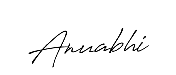 Create a beautiful signature design for name Anuabhi. With this signature (Antro_Vectra_Bolder) fonts, you can make a handwritten signature for free. Anuabhi signature style 7 images and pictures png