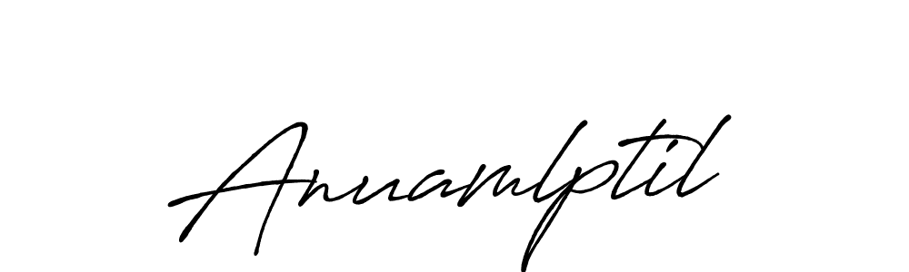 Similarly Antro_Vectra_Bolder is the best handwritten signature design. Signature creator online .You can use it as an online autograph creator for name Anuamlptil. Anuamlptil signature style 7 images and pictures png