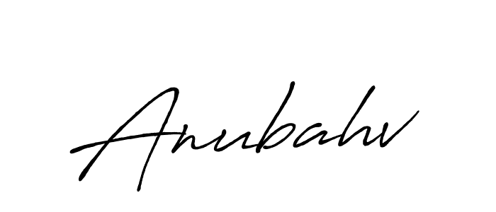 Make a beautiful signature design for name Anubahv. With this signature (Antro_Vectra_Bolder) style, you can create a handwritten signature for free. Anubahv signature style 7 images and pictures png