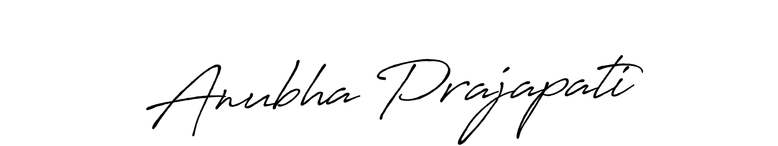 Anubha Prajapati stylish signature style. Best Handwritten Sign (Antro_Vectra_Bolder) for my name. Handwritten Signature Collection Ideas for my name Anubha Prajapati. Anubha Prajapati signature style 7 images and pictures png