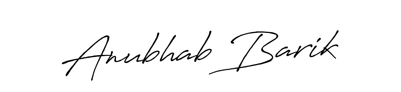 The best way (Antro_Vectra_Bolder) to make a short signature is to pick only two or three words in your name. The name Anubhab Barik include a total of six letters. For converting this name. Anubhab Barik signature style 7 images and pictures png