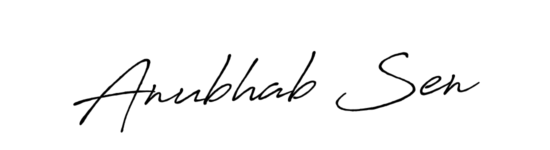 Also we have Anubhab Sen name is the best signature style. Create professional handwritten signature collection using Antro_Vectra_Bolder autograph style. Anubhab Sen signature style 7 images and pictures png