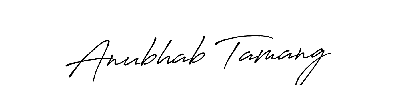 Also we have Anubhab Tamang name is the best signature style. Create professional handwritten signature collection using Antro_Vectra_Bolder autograph style. Anubhab Tamang signature style 7 images and pictures png