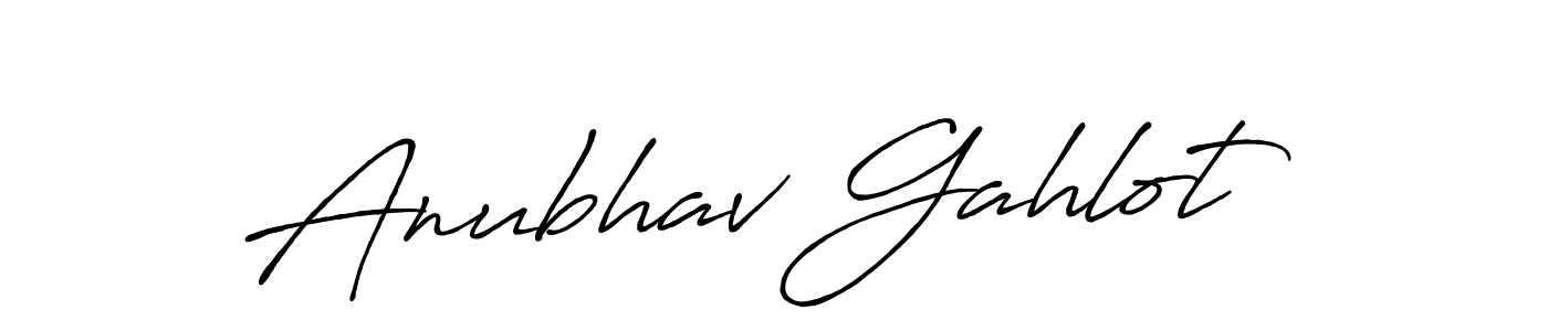 Also we have Anubhav Gahlot name is the best signature style. Create professional handwritten signature collection using Antro_Vectra_Bolder autograph style. Anubhav Gahlot signature style 7 images and pictures png