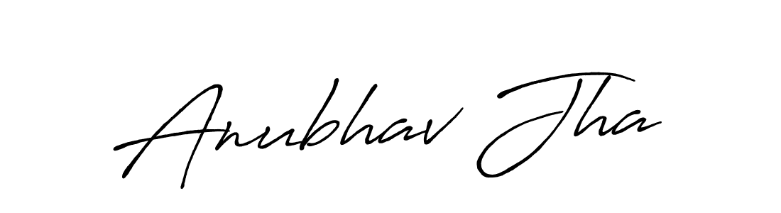 Make a beautiful signature design for name Anubhav Jha. Use this online signature maker to create a handwritten signature for free. Anubhav Jha signature style 7 images and pictures png