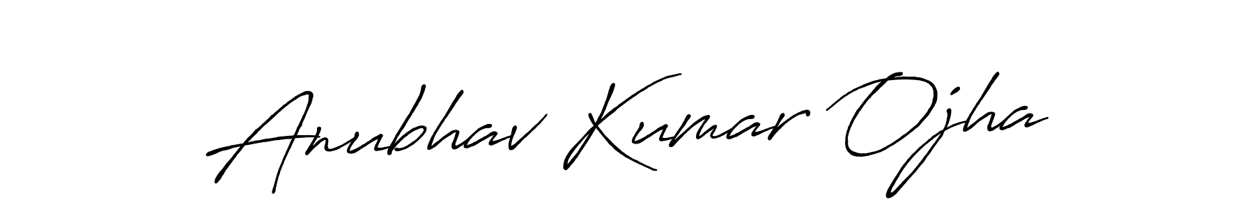 Design your own signature with our free online signature maker. With this signature software, you can create a handwritten (Antro_Vectra_Bolder) signature for name Anubhav Kumar Ojha. Anubhav Kumar Ojha signature style 7 images and pictures png