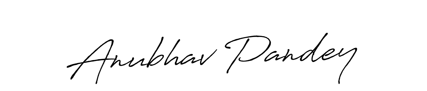 Also we have Anubhav Pandey name is the best signature style. Create professional handwritten signature collection using Antro_Vectra_Bolder autograph style. Anubhav Pandey signature style 7 images and pictures png
