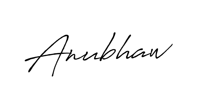 Make a beautiful signature design for name Anubhaw. With this signature (Antro_Vectra_Bolder) style, you can create a handwritten signature for free. Anubhaw signature style 7 images and pictures png