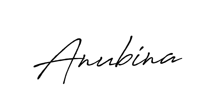 Anubina stylish signature style. Best Handwritten Sign (Antro_Vectra_Bolder) for my name. Handwritten Signature Collection Ideas for my name Anubina. Anubina signature style 7 images and pictures png