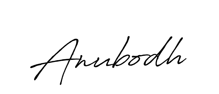 Make a beautiful signature design for name Anubodh. With this signature (Antro_Vectra_Bolder) style, you can create a handwritten signature for free. Anubodh signature style 7 images and pictures png