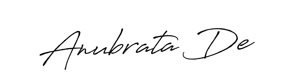 Antro_Vectra_Bolder is a professional signature style that is perfect for those who want to add a touch of class to their signature. It is also a great choice for those who want to make their signature more unique. Get Anubrata De name to fancy signature for free. Anubrata De signature style 7 images and pictures png