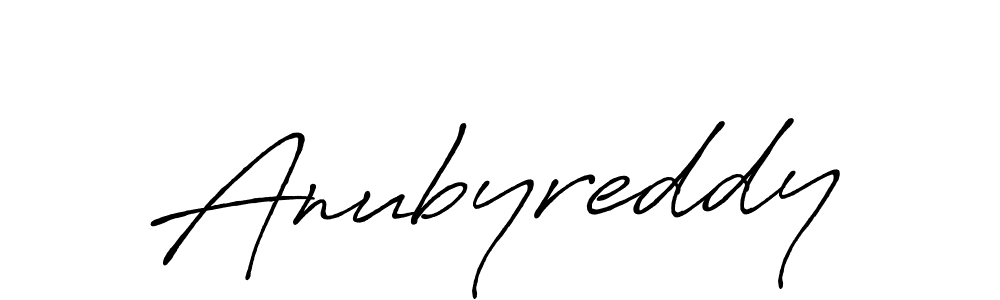 Design your own signature with our free online signature maker. With this signature software, you can create a handwritten (Antro_Vectra_Bolder) signature for name Anubyreddy. Anubyreddy signature style 7 images and pictures png