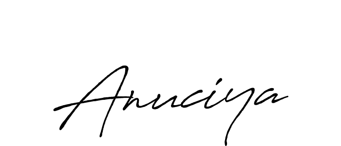 Anuciya stylish signature style. Best Handwritten Sign (Antro_Vectra_Bolder) for my name. Handwritten Signature Collection Ideas for my name Anuciya. Anuciya signature style 7 images and pictures png