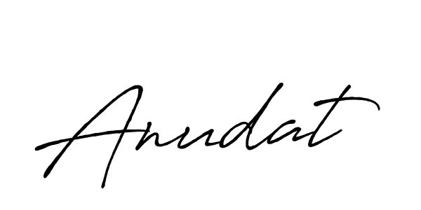 How to make Anudat name signature. Use Antro_Vectra_Bolder style for creating short signs online. This is the latest handwritten sign. Anudat signature style 7 images and pictures png