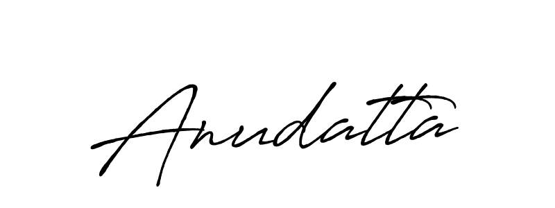Anudatta stylish signature style. Best Handwritten Sign (Antro_Vectra_Bolder) for my name. Handwritten Signature Collection Ideas for my name Anudatta. Anudatta signature style 7 images and pictures png