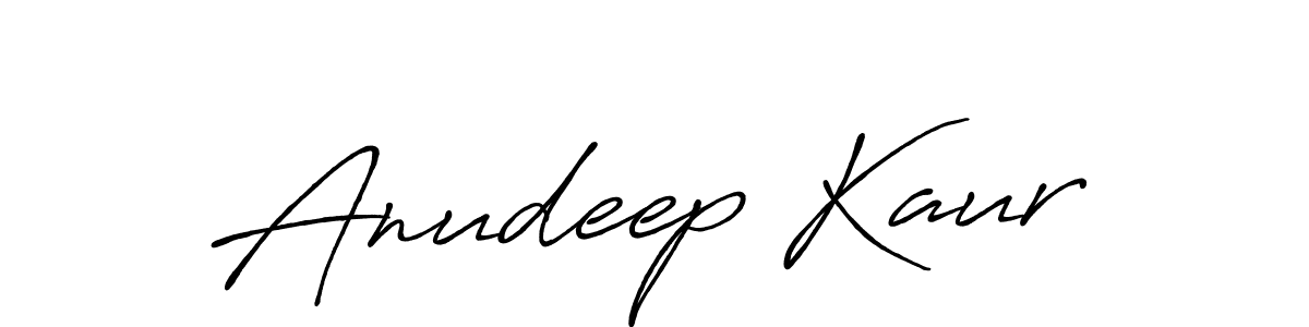 Design your own signature with our free online signature maker. With this signature software, you can create a handwritten (Antro_Vectra_Bolder) signature for name Anudeep Kaur. Anudeep Kaur signature style 7 images and pictures png