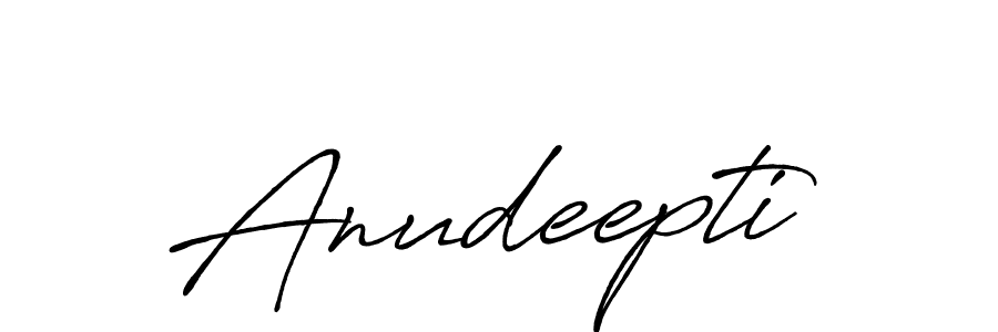 It looks lik you need a new signature style for name Anudeepti. Design unique handwritten (Antro_Vectra_Bolder) signature with our free signature maker in just a few clicks. Anudeepti signature style 7 images and pictures png