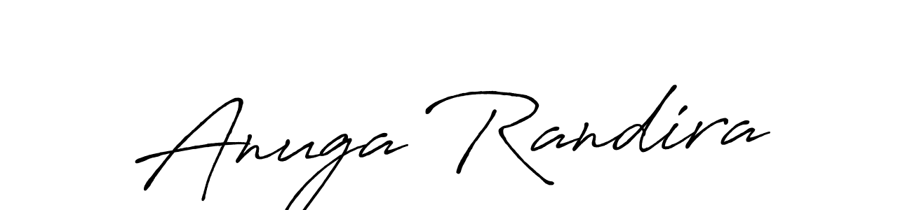 Make a beautiful signature design for name Anuga Randira. Use this online signature maker to create a handwritten signature for free. Anuga Randira signature style 7 images and pictures png