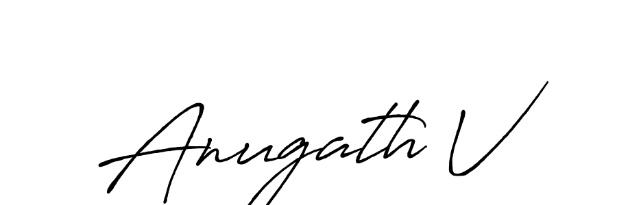 The best way (Antro_Vectra_Bolder) to make a short signature is to pick only two or three words in your name. The name Anugath V include a total of six letters. For converting this name. Anugath V signature style 7 images and pictures png