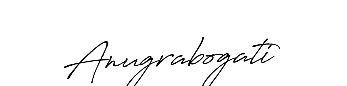 How to make Anugrabogati signature? Antro_Vectra_Bolder is a professional autograph style. Create handwritten signature for Anugrabogati name. Anugrabogati signature style 7 images and pictures png