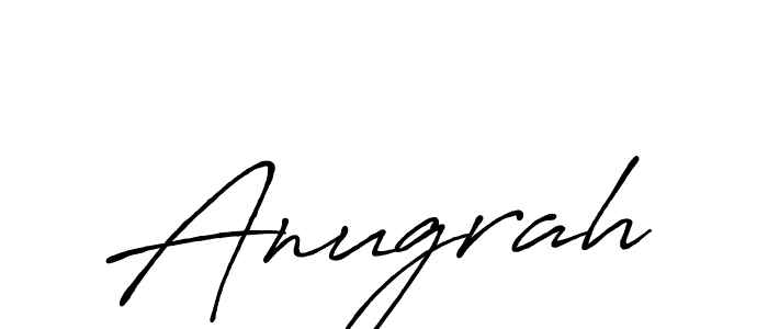 Make a beautiful signature design for name Anugrah. With this signature (Antro_Vectra_Bolder) style, you can create a handwritten signature for free. Anugrah signature style 7 images and pictures png