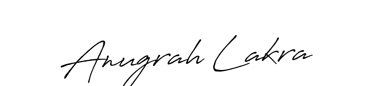 Design your own signature with our free online signature maker. With this signature software, you can create a handwritten (Antro_Vectra_Bolder) signature for name Anugrah Lakra. Anugrah Lakra signature style 7 images and pictures png