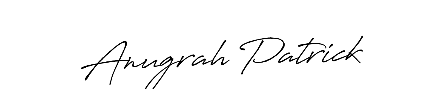 Also You can easily find your signature by using the search form. We will create Anugrah Patrick name handwritten signature images for you free of cost using Antro_Vectra_Bolder sign style. Anugrah Patrick signature style 7 images and pictures png