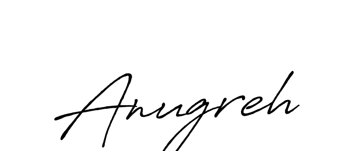 Design your own signature with our free online signature maker. With this signature software, you can create a handwritten (Antro_Vectra_Bolder) signature for name Anugreh. Anugreh signature style 7 images and pictures png