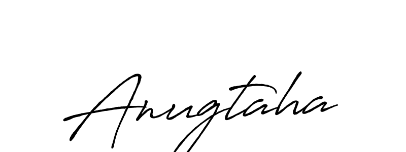 How to make Anugtaha name signature. Use Antro_Vectra_Bolder style for creating short signs online. This is the latest handwritten sign. Anugtaha signature style 7 images and pictures png