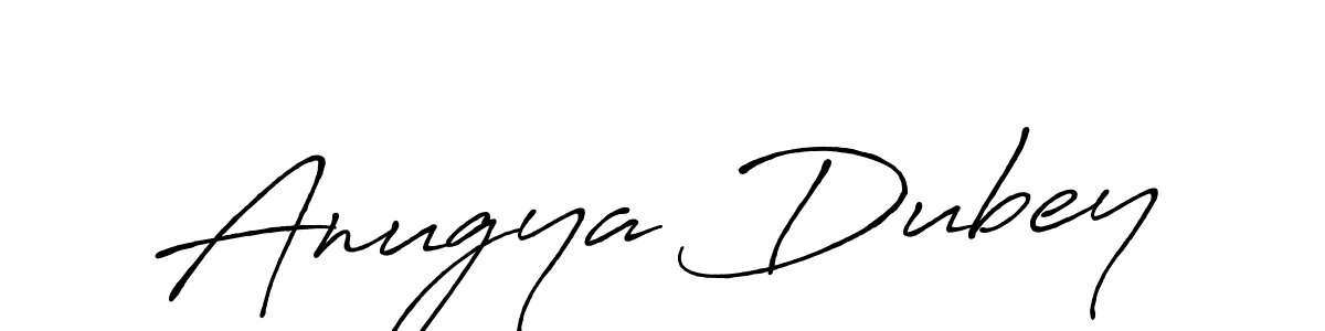 Also we have Anugya Dubey name is the best signature style. Create professional handwritten signature collection using Antro_Vectra_Bolder autograph style. Anugya Dubey signature style 7 images and pictures png