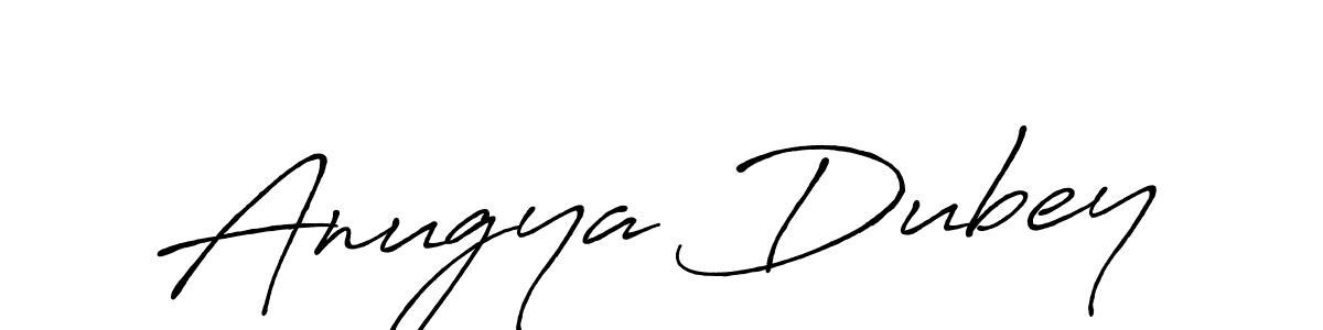 Also we have Anugya Dubey name is the best signature style. Create professional handwritten signature collection using Antro_Vectra_Bolder autograph style. Anugya Dubey signature style 7 images and pictures png