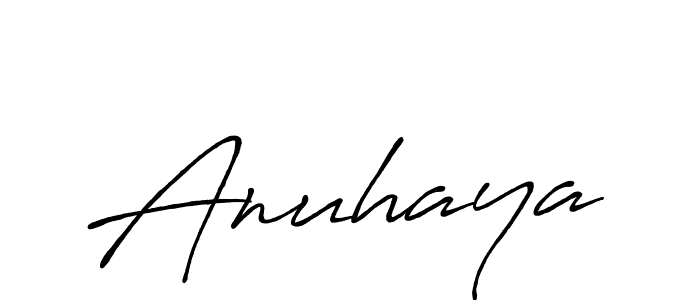 Design your own signature with our free online signature maker. With this signature software, you can create a handwritten (Antro_Vectra_Bolder) signature for name Anuhaya. Anuhaya signature style 7 images and pictures png