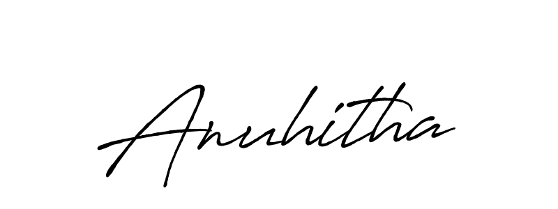 Create a beautiful signature design for name Anuhitha. With this signature (Antro_Vectra_Bolder) fonts, you can make a handwritten signature for free. Anuhitha signature style 7 images and pictures png