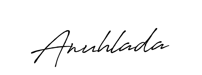 Create a beautiful signature design for name Anuhlada. With this signature (Antro_Vectra_Bolder) fonts, you can make a handwritten signature for free. Anuhlada signature style 7 images and pictures png