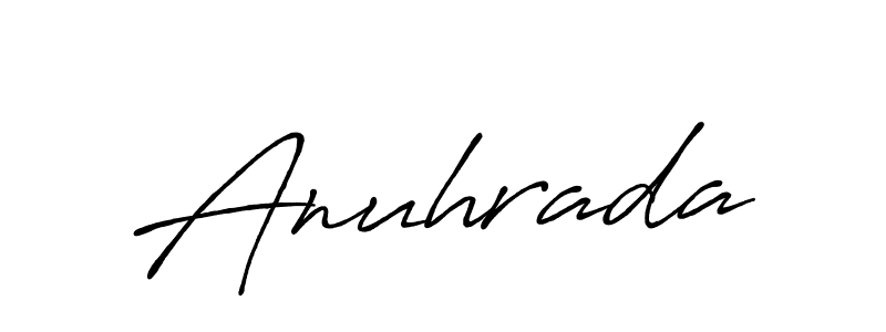 Create a beautiful signature design for name Anuhrada. With this signature (Antro_Vectra_Bolder) fonts, you can make a handwritten signature for free. Anuhrada signature style 7 images and pictures png