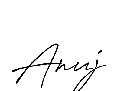 Create a beautiful signature design for name Anuj. With this signature (Antro_Vectra_Bolder) fonts, you can make a handwritten signature for free. Anuj signature style 7 images and pictures png