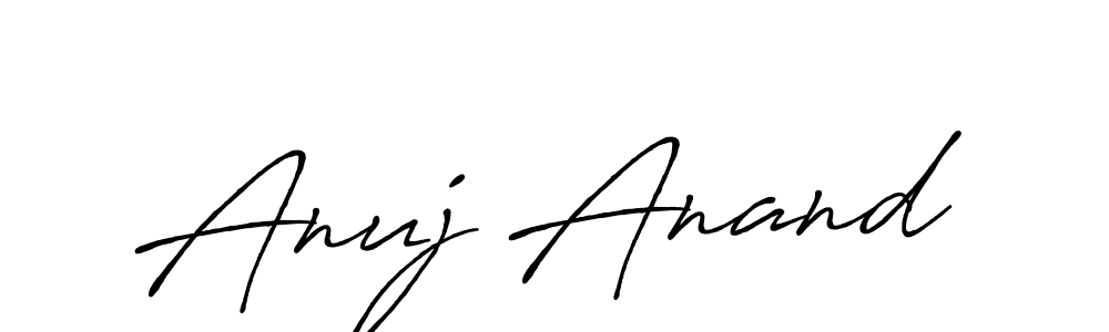 Create a beautiful signature design for name Anuj Anand. With this signature (Antro_Vectra_Bolder) fonts, you can make a handwritten signature for free. Anuj Anand signature style 7 images and pictures png