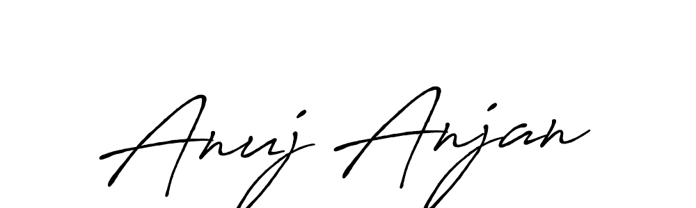 Use a signature maker to create a handwritten signature online. With this signature software, you can design (Antro_Vectra_Bolder) your own signature for name Anuj Anjan. Anuj Anjan signature style 7 images and pictures png