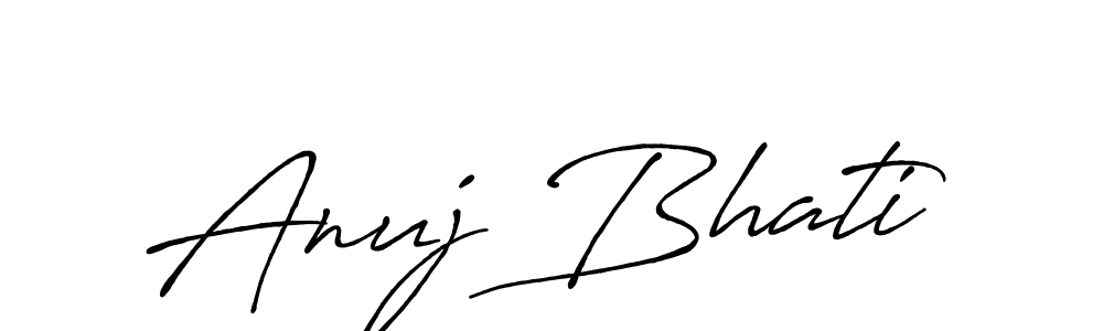 Similarly Antro_Vectra_Bolder is the best handwritten signature design. Signature creator online .You can use it as an online autograph creator for name Anuj Bhati. Anuj Bhati signature style 7 images and pictures png