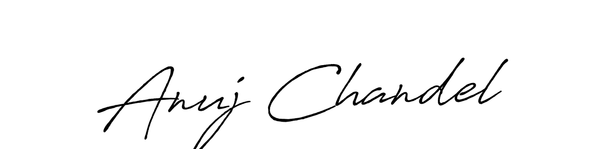 Make a beautiful signature design for name Anuj Chandel. With this signature (Antro_Vectra_Bolder) style, you can create a handwritten signature for free. Anuj Chandel signature style 7 images and pictures png