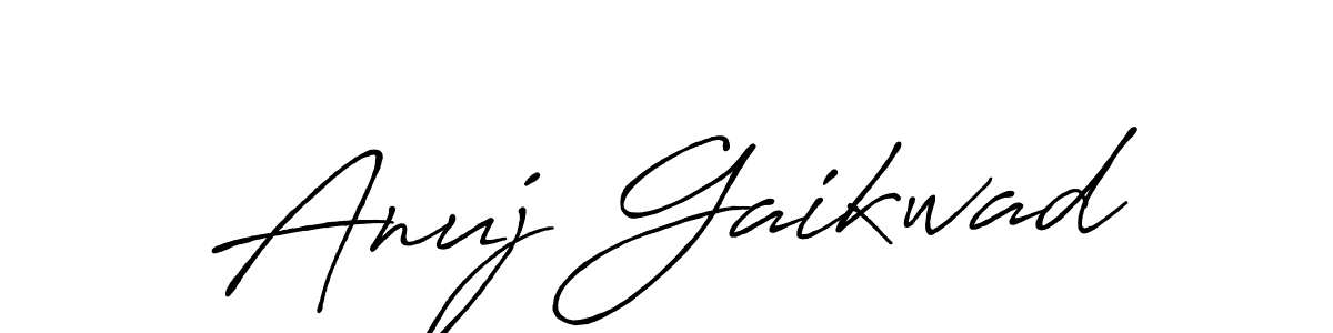 This is the best signature style for the Anuj Gaikwad name. Also you like these signature font (Antro_Vectra_Bolder). Mix name signature. Anuj Gaikwad signature style 7 images and pictures png