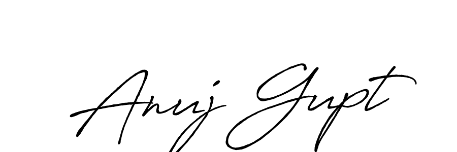 The best way (Antro_Vectra_Bolder) to make a short signature is to pick only two or three words in your name. The name Anuj Gupt include a total of six letters. For converting this name. Anuj Gupt signature style 7 images and pictures png