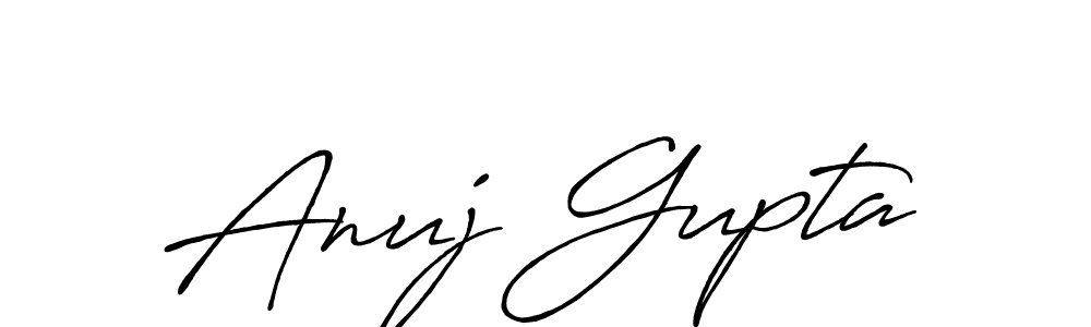 Anuj Gupta stylish signature style. Best Handwritten Sign (Antro_Vectra_Bolder) for my name. Handwritten Signature Collection Ideas for my name Anuj Gupta. Anuj Gupta signature style 7 images and pictures png