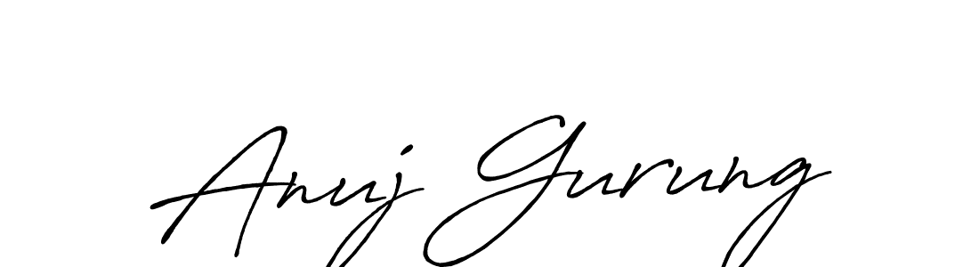 It looks lik you need a new signature style for name Anuj Gurung. Design unique handwritten (Antro_Vectra_Bolder) signature with our free signature maker in just a few clicks. Anuj Gurung signature style 7 images and pictures png