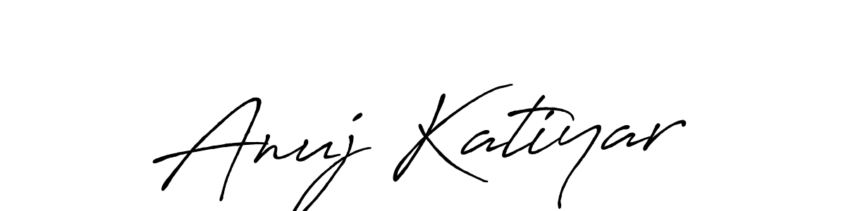 Antro_Vectra_Bolder is a professional signature style that is perfect for those who want to add a touch of class to their signature. It is also a great choice for those who want to make their signature more unique. Get Anuj Katiyar name to fancy signature for free. Anuj Katiyar signature style 7 images and pictures png