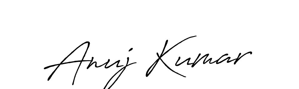 Use a signature maker to create a handwritten signature online. With this signature software, you can design (Antro_Vectra_Bolder) your own signature for name Anuj Kumar. Anuj Kumar signature style 7 images and pictures png