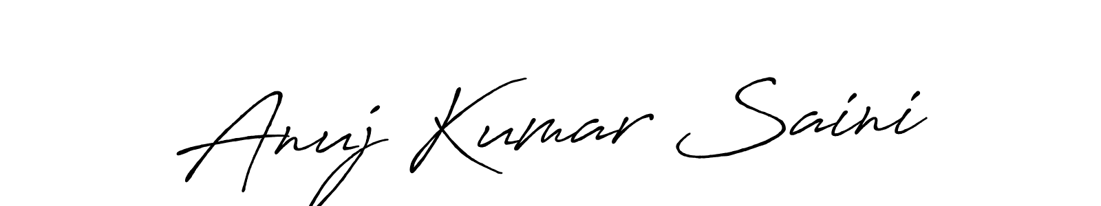 How to make Anuj Kumar Saini signature? Antro_Vectra_Bolder is a professional autograph style. Create handwritten signature for Anuj Kumar Saini name. Anuj Kumar Saini signature style 7 images and pictures png